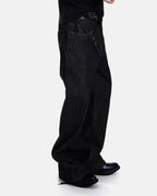 Asymmetric Buttons Bootcut Jeans | Flation Streetwear