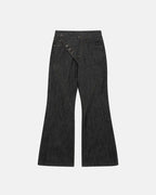 Asymmetric Buttons Bootcut Jeans | Flation Streetwear