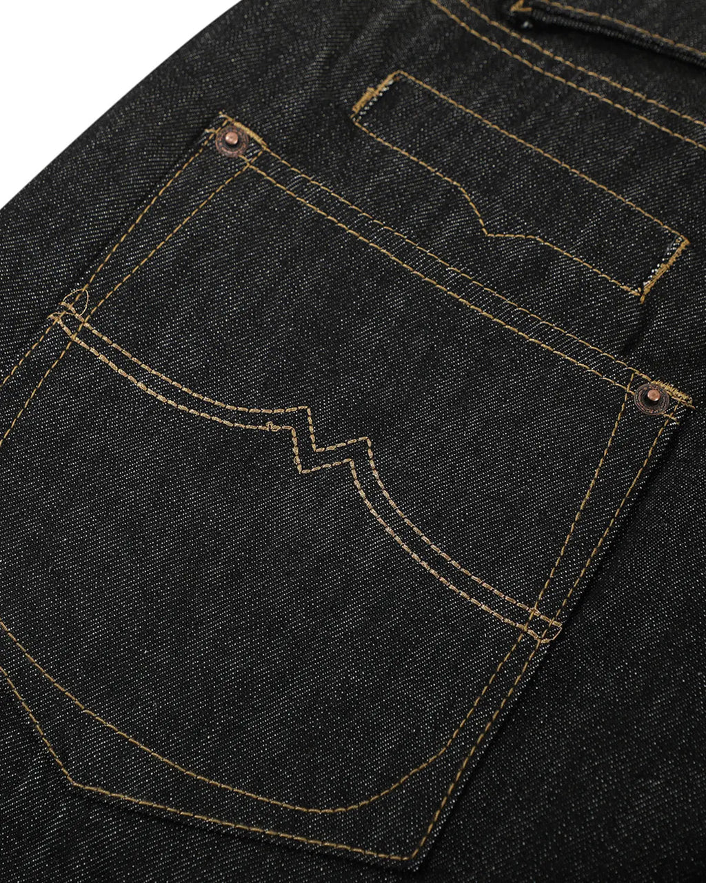 Cinch Back Raw Wide Leg Baggy Jeans | Flation Streetwear