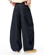 Flation Raw Color Barrel Baggy Jeans