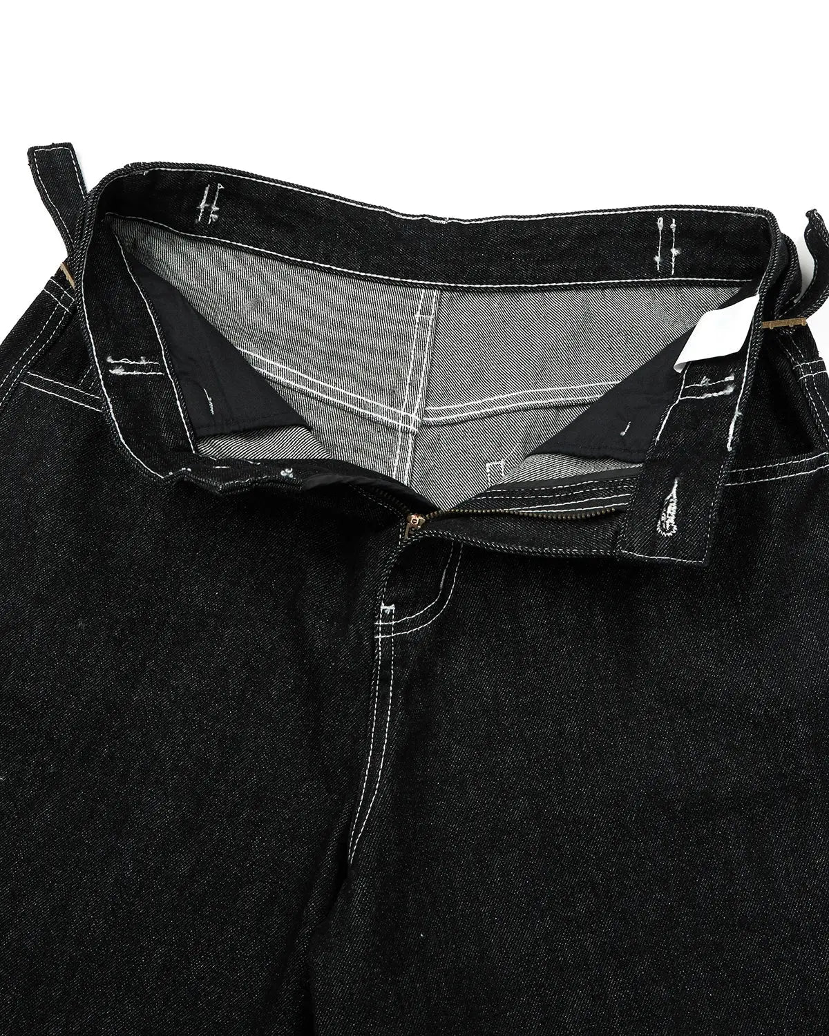 Raw Denim Baggy Jorts with Adjustable Tabs | Flation Streetwear