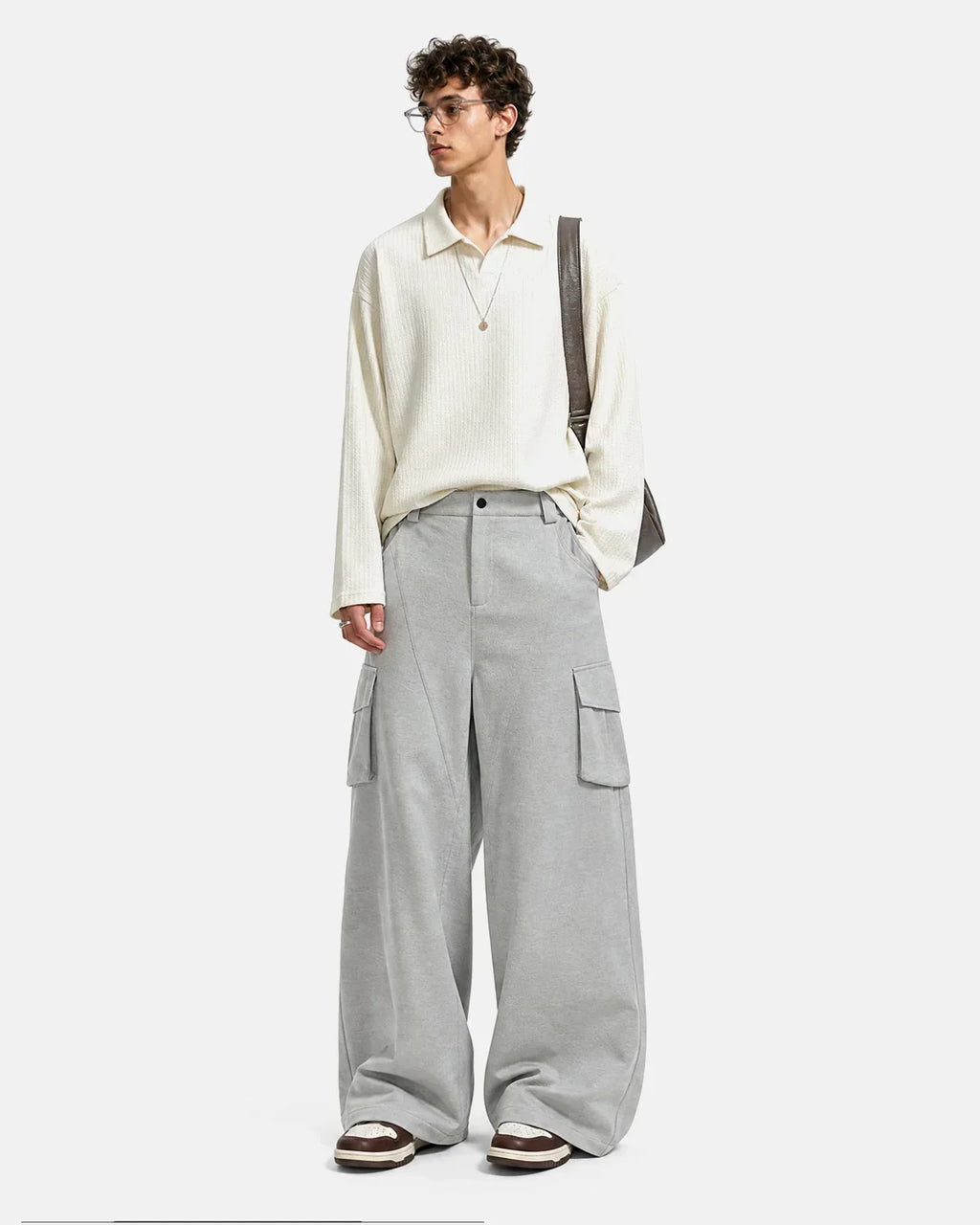Structured Wide Leg Cargo Pants | Flation Streetwear