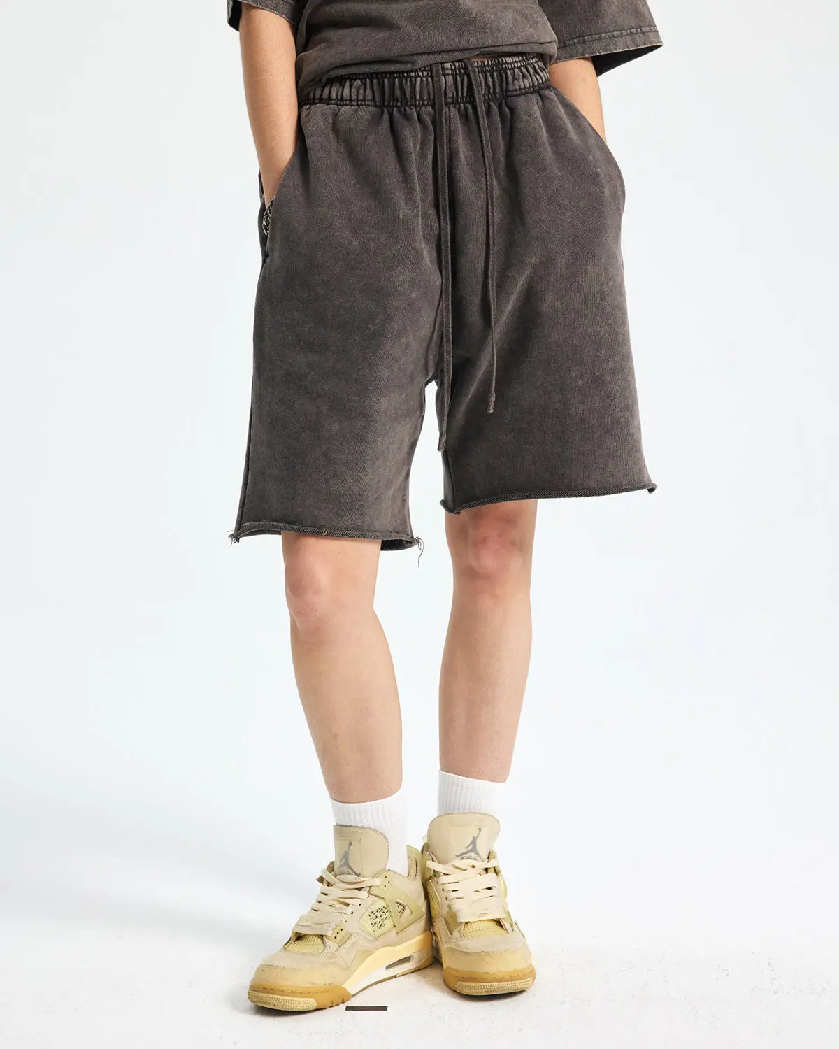 Heavyweight Washed Sweat Shorts | Flation Streetwear