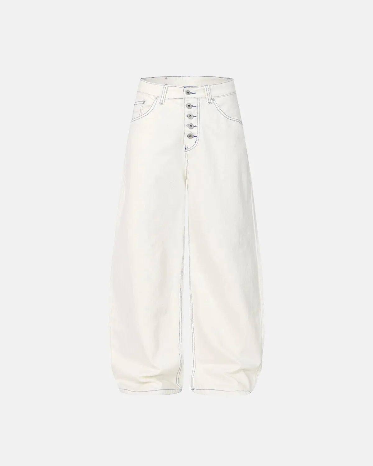 Contrast Stitch Baggy Jeans | Flation Streetwear