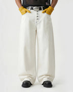 Contrast Stitch Baggy Jeans | Flation Streetwear