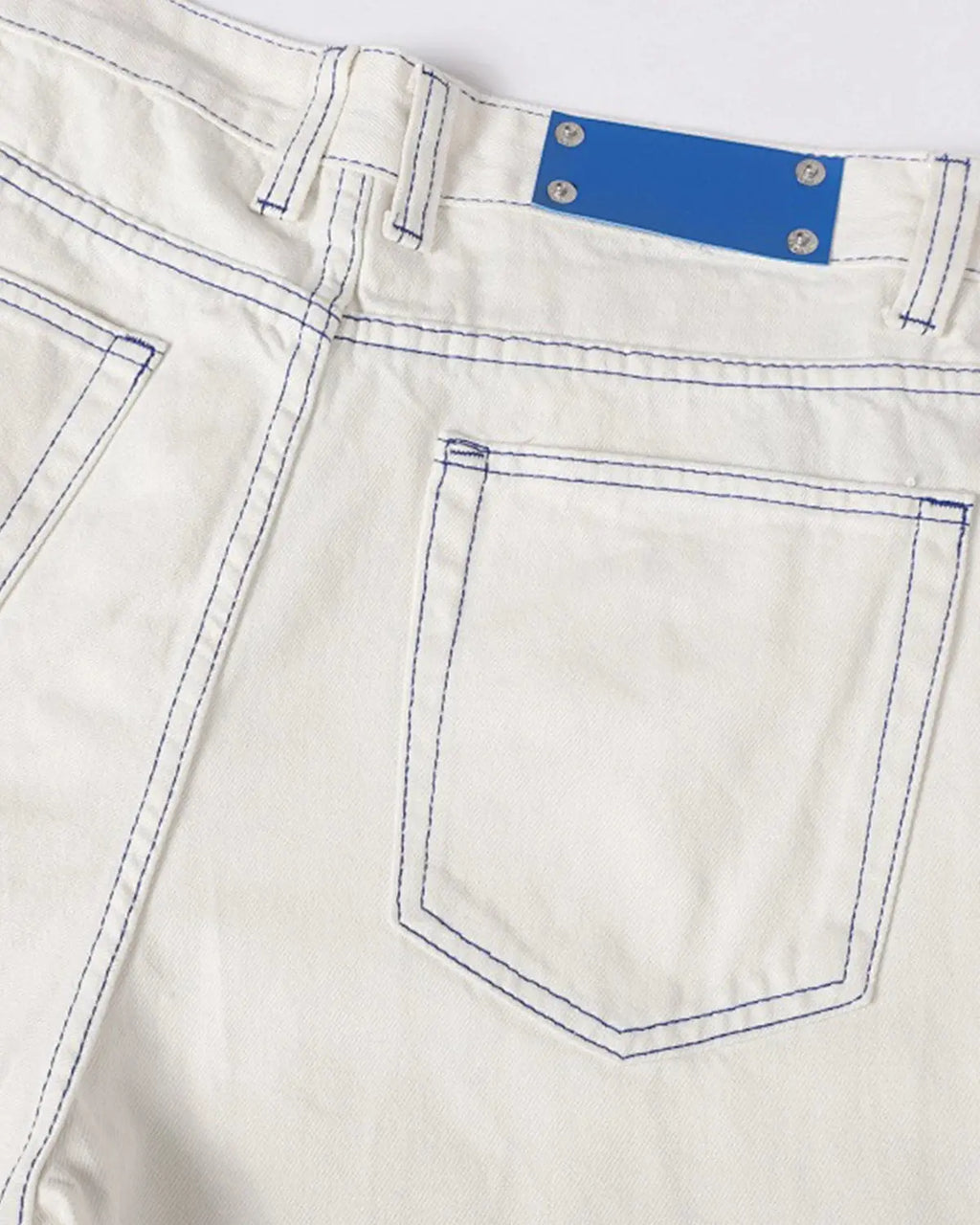 Contrast Stitch Baggy Jeans | Flation Streetwear