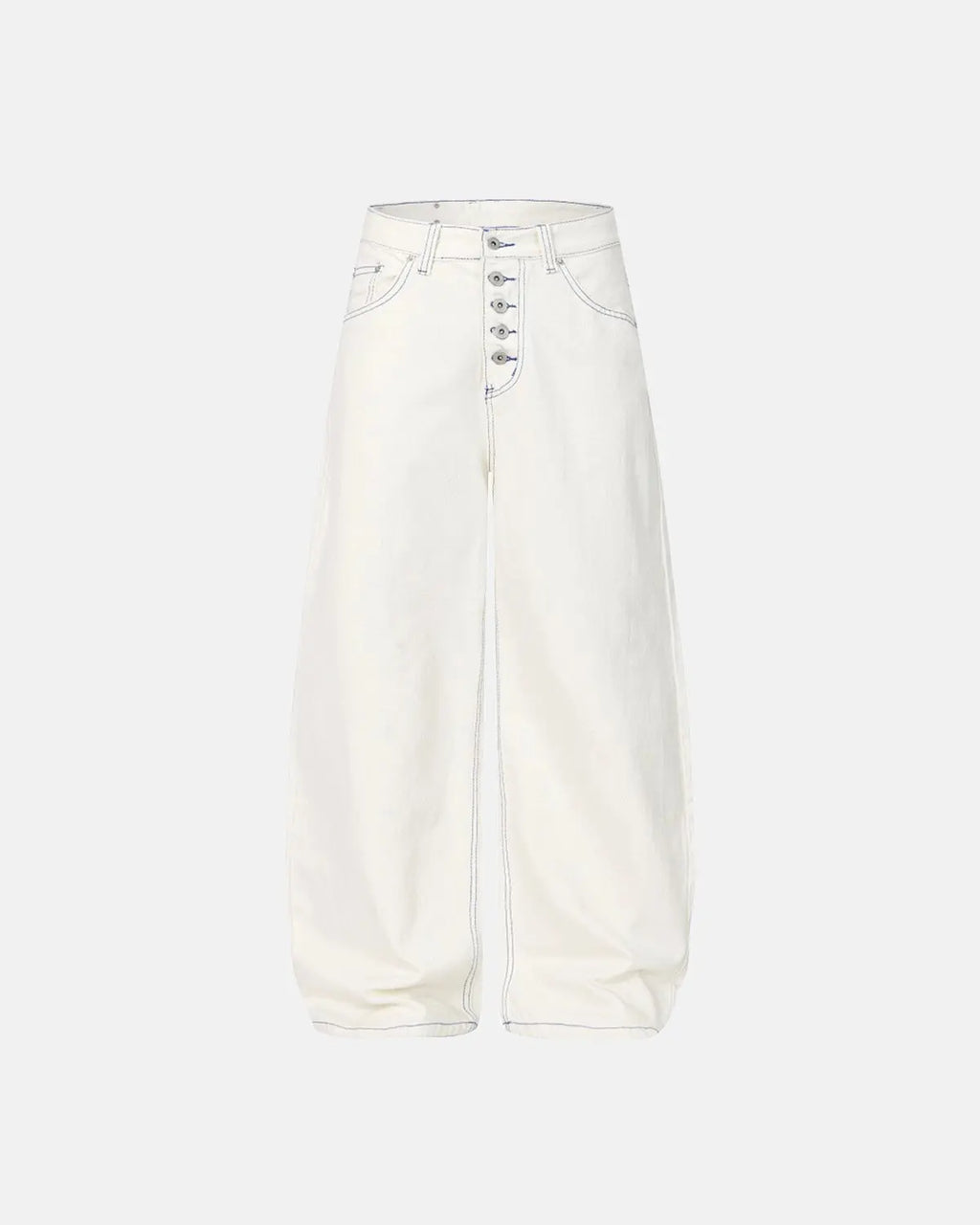 Contrast Stitch Baggy Jeans | Flation Streetwear