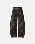 Studded Camo Barrel Jeans | Flation Streetwear