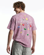 Climbing Graphic Puff Print T-Shirt | Flation Streetwear