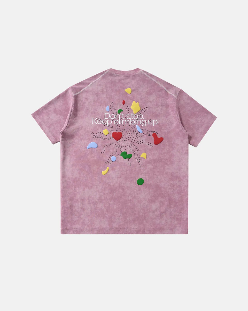 Climbing Graphic Puff Print T-Shirt | Flation Streetwear