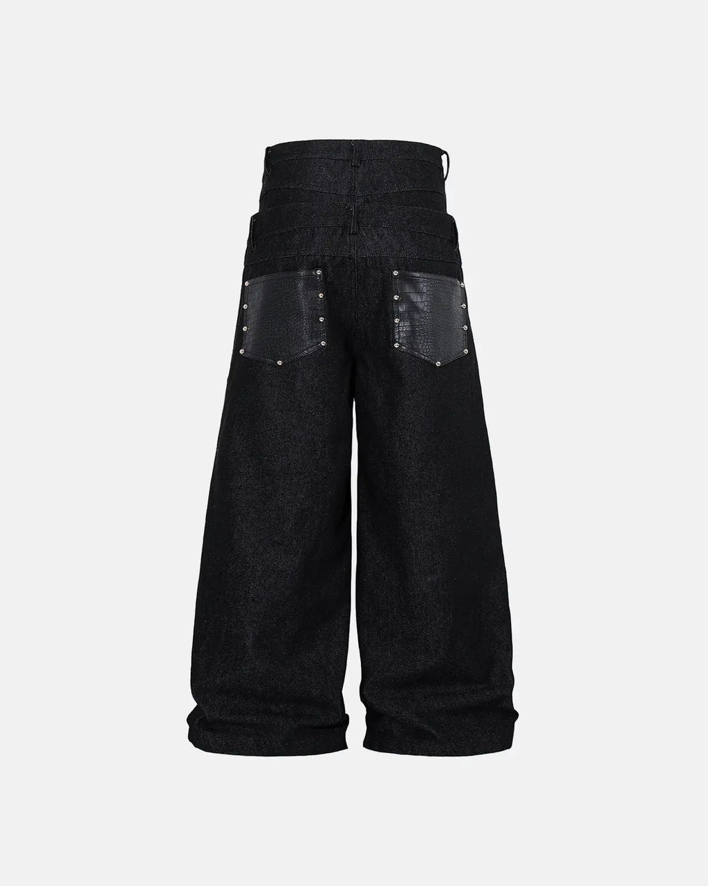 Double Wasit Raw Super Baggy Jeans | Flation Streetwear