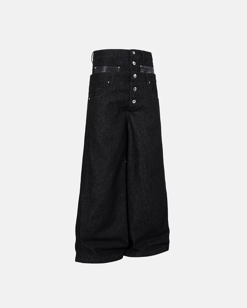 Double Wasit Raw Super Baggy Jeans | Flation Streetwear