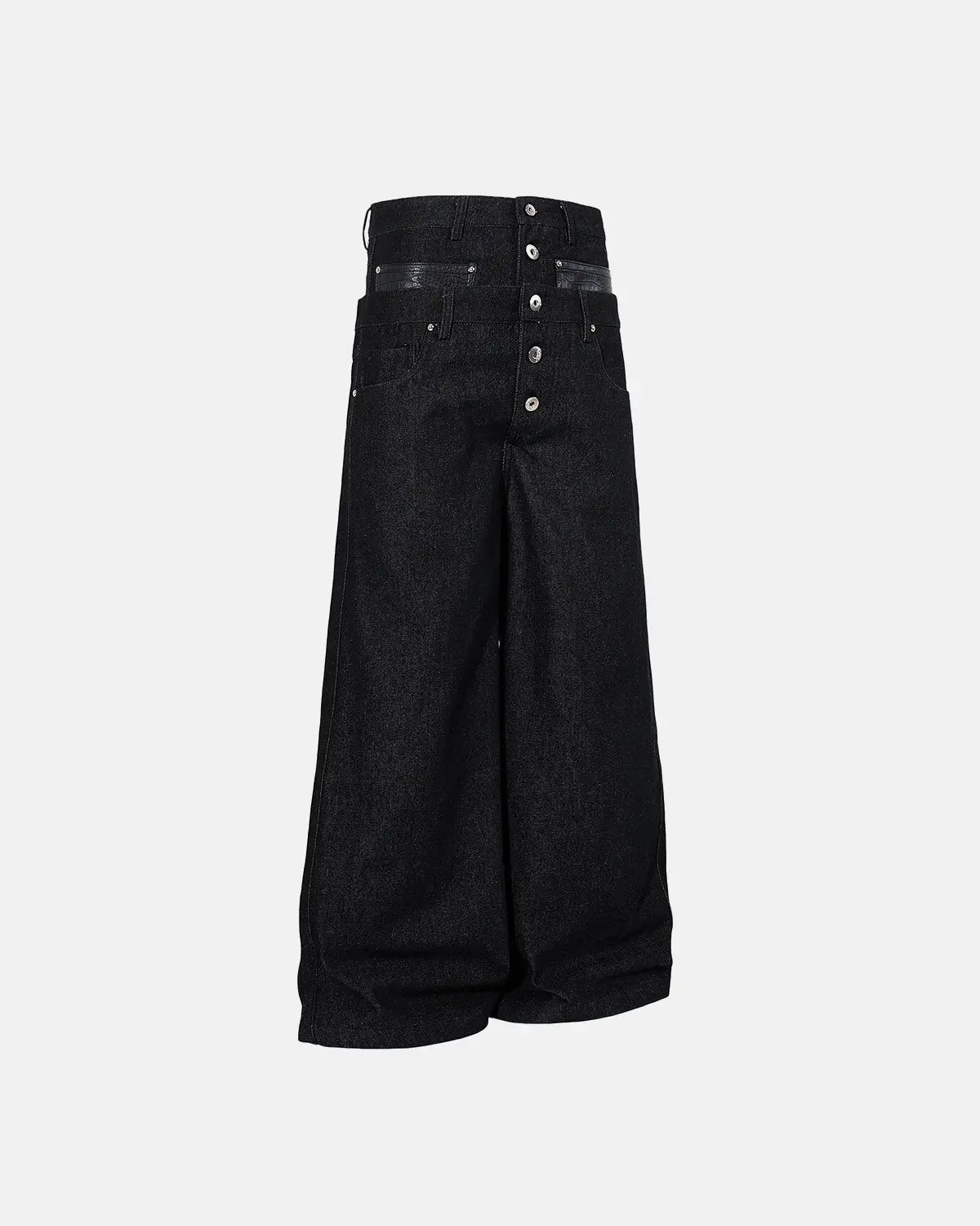Double Wasit Raw Super Baggy Jeans | Flation Streetwear