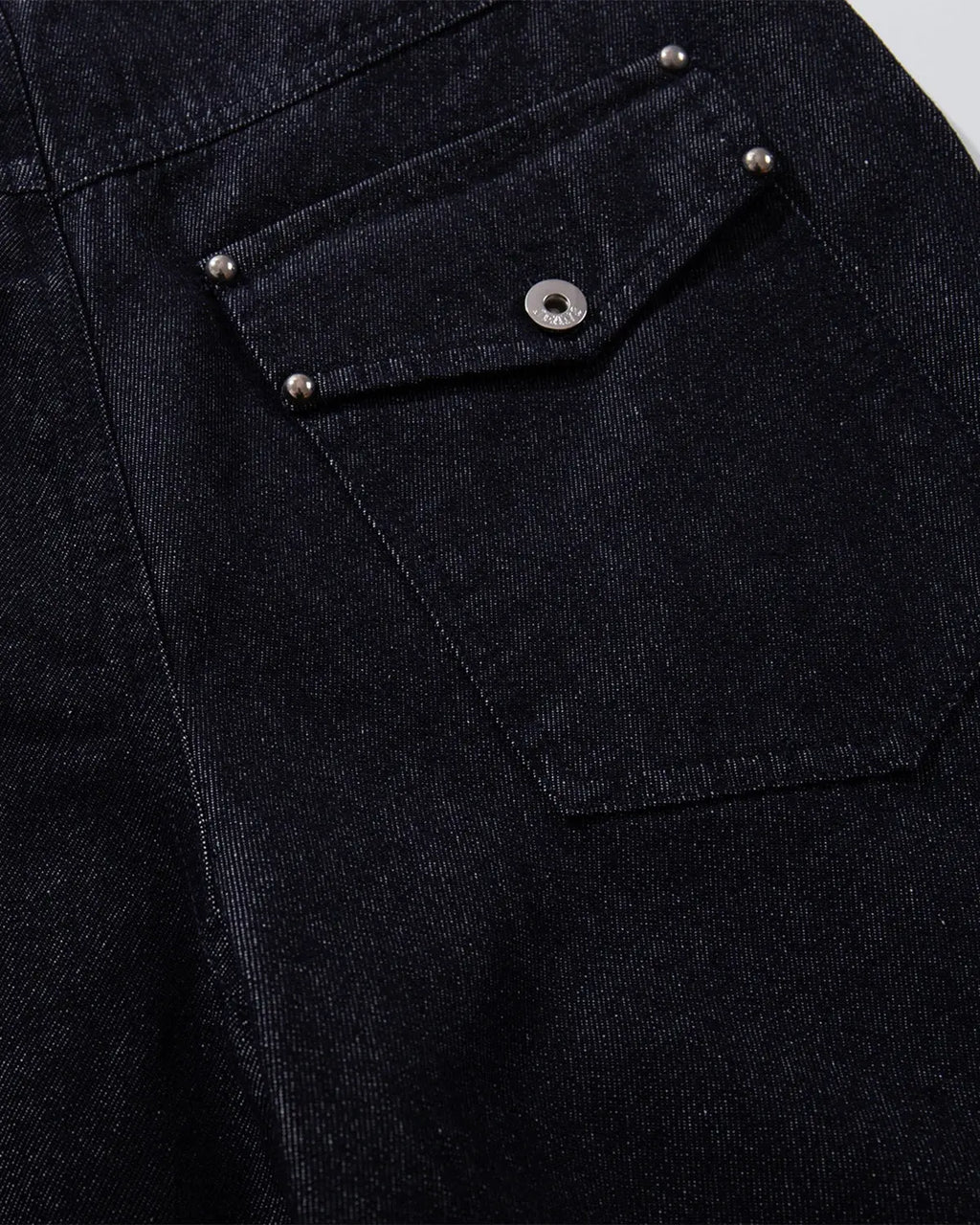 Buttons Up Raw Blue Baggy Jeans | Flation Streetwear