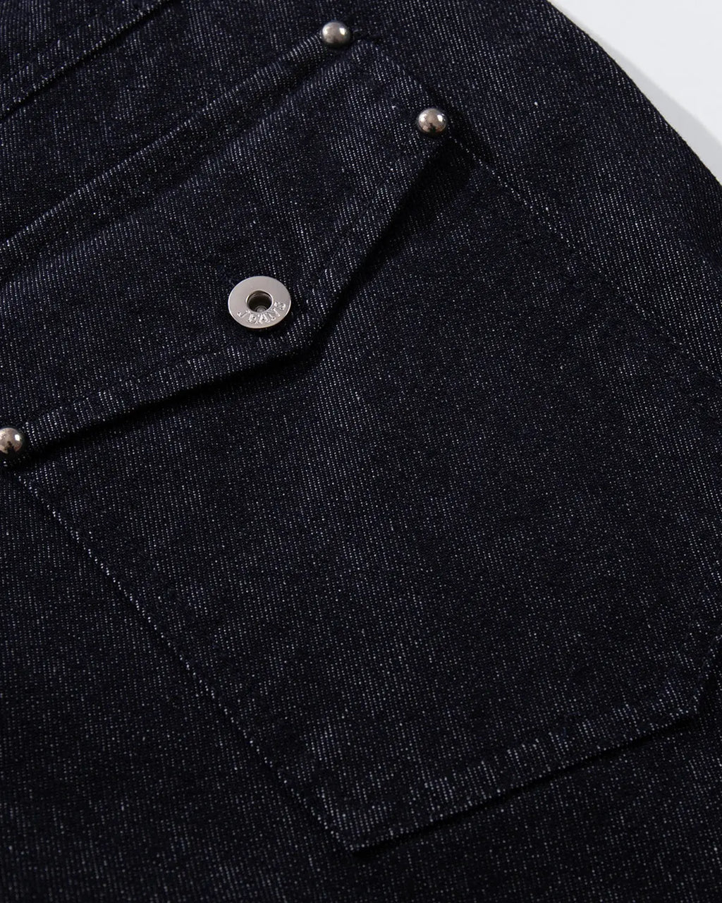Buttons Up Raw Blue Baggy Jeans | Flation Streetwear