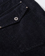 Buttons Up Raw Blue Baggy Jeans | Flation Streetwear