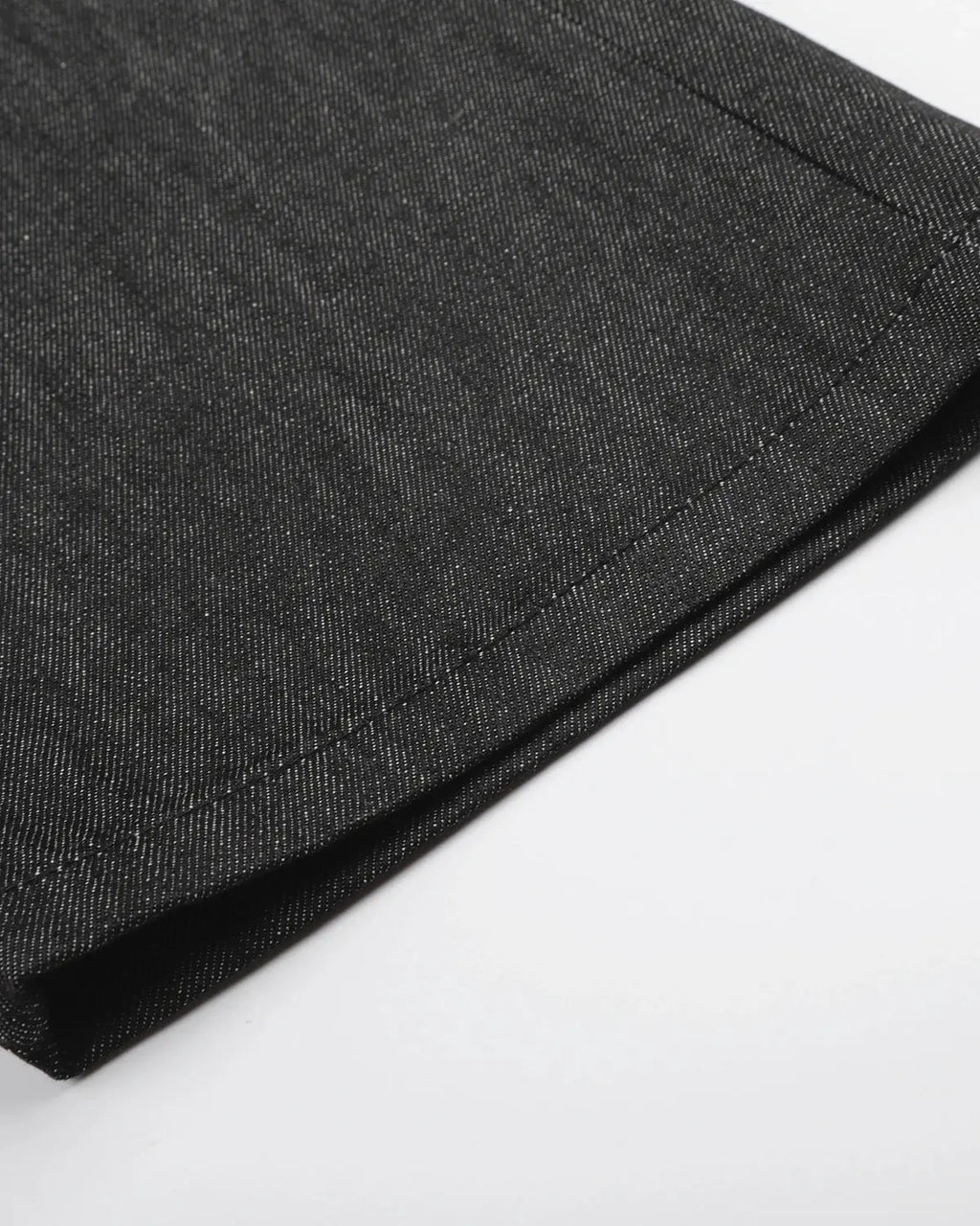Button Detail Raw Baggy Jeans | Flation Streetwear