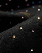 Colorful Rhinestone Raw Barrel Jeans | Flation Streetwear