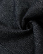 Contrast Stitching Raw Baggy Jeans | Flation Streetwear