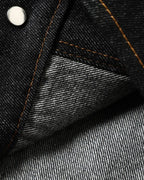 Metal Toggle Raw Denim Jacket | Flation Streetwear