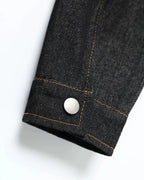 Metal Toggle Raw Denim Jacket | Flation Streetwear