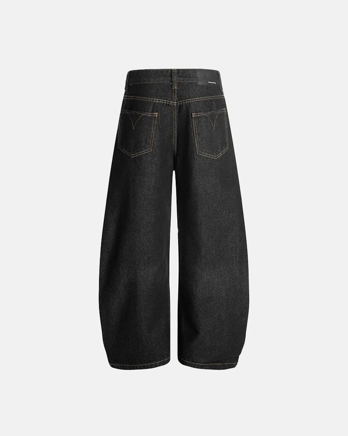 Raw Embroidery Baggy Jeans | Flation Streetwear