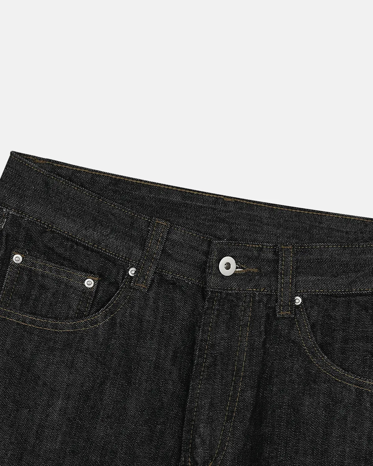 Raw Straight-leg Denim Pants | Flation Streetwear
