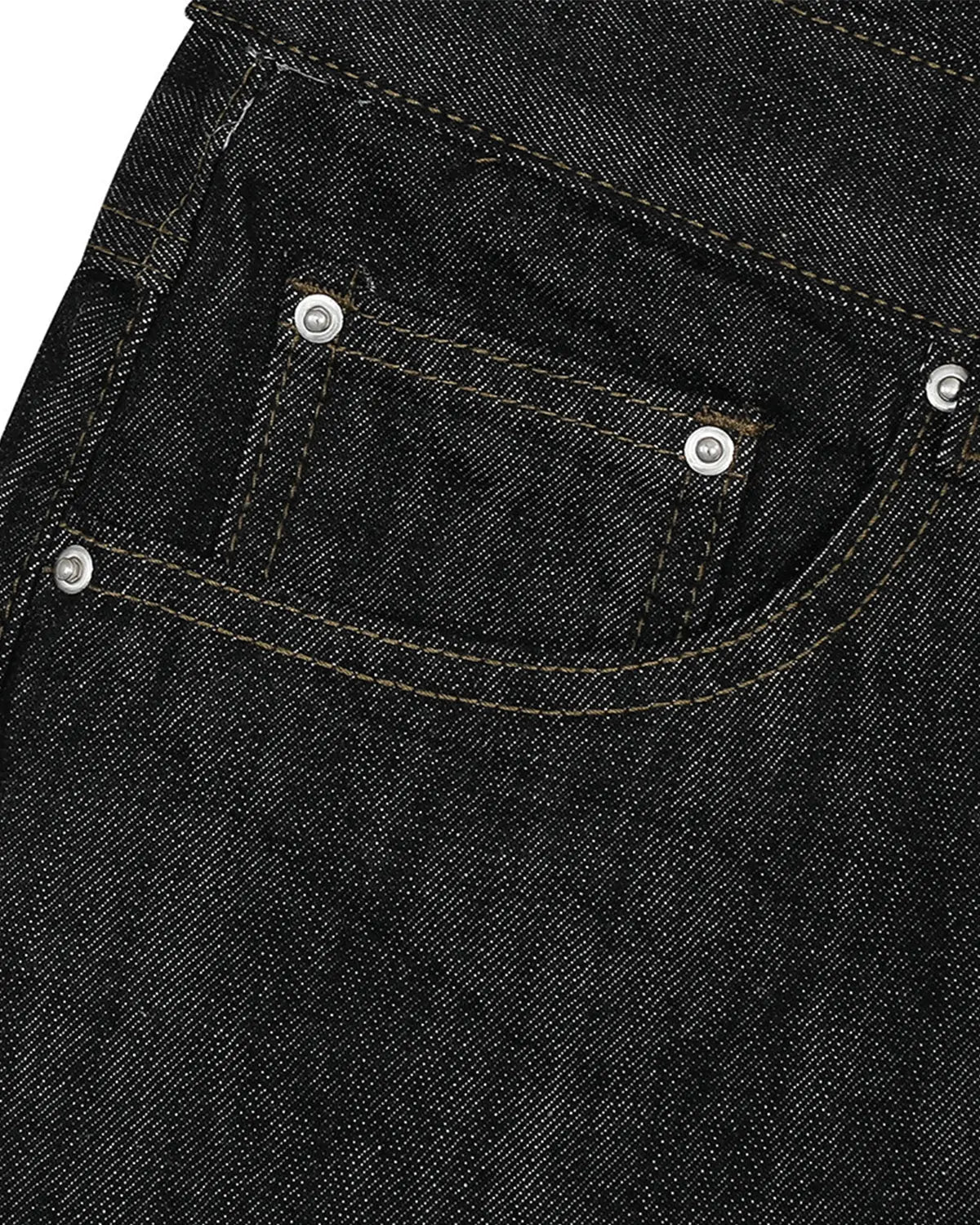 Raw Straight-leg Denim Pants | Flation Streetwear