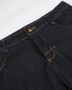 Raw Wash Barrel Jeans with Cinch Back | Flation Streetwear