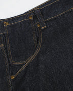 Raw Wash Barrel Jeans with Cinch Back | Flation Streetwear
