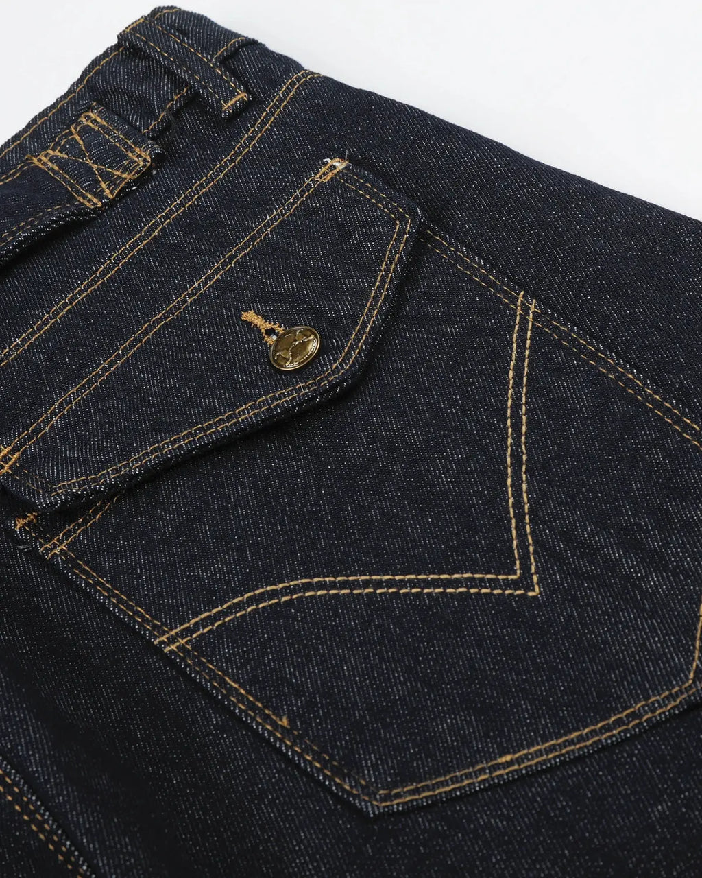 Raw Wash Barrel Jeans with Cinch Back | Flation Streetwear