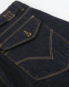 Raw Wash Barrel Jeans with Cinch Back | Flation Streetwear