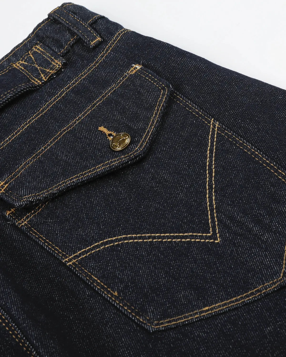 Raw Wash Barrel Jeans with Cinch Back | Flation Streetwear