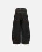 Buttons Up Raw Baggy Jeans | Flation Streetwear