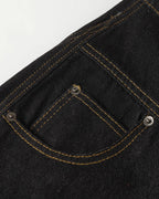 Buttons Up Raw Baggy Jeans | Flation Streetwear