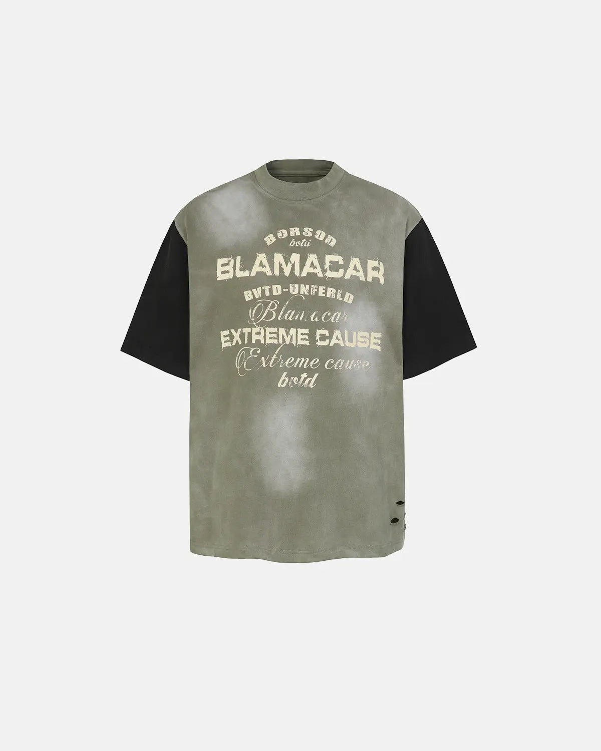 Patchwork Washed Graphic T-Shirt | Flation Streetwear
