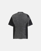 Striped Patchwork Washed T-Shirt | Flation Streetwear