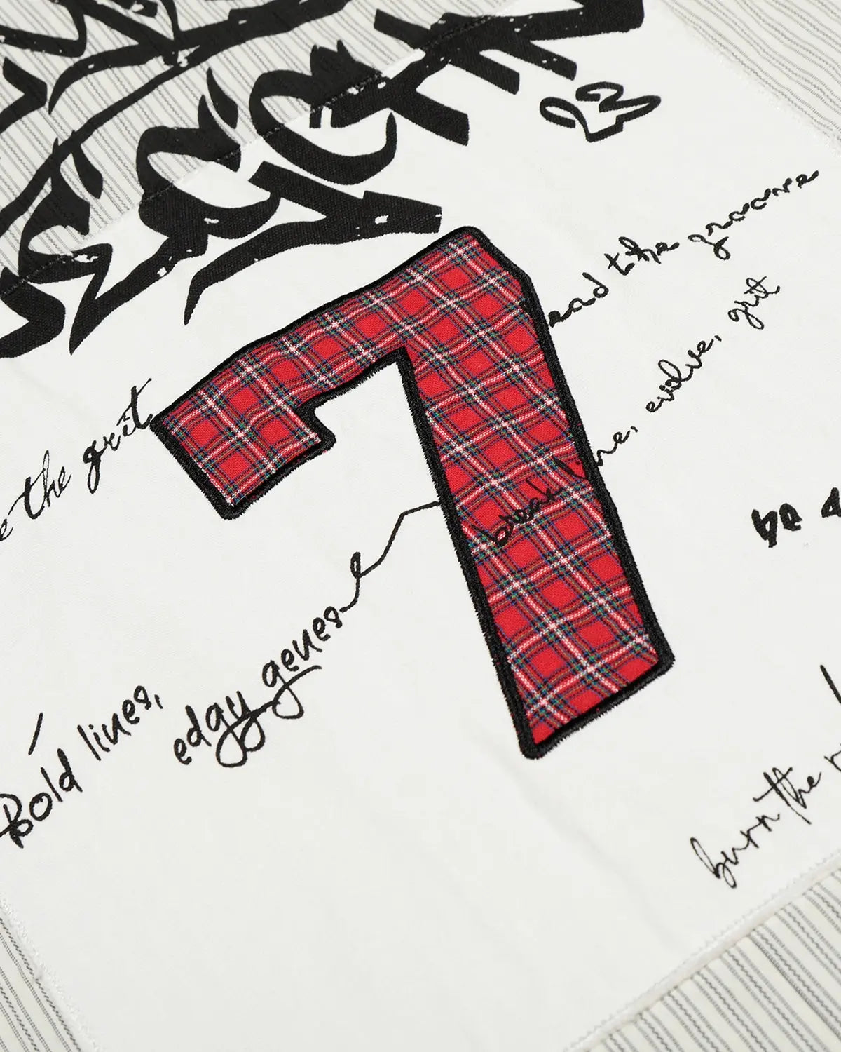 Graffiti Patch Striped Shirts | Flation Streetwear