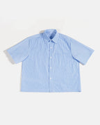 Boxy Striped Short-Sleeve Shirt | Flation Streetwear