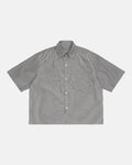 Boxy Striped Short-Sleeve Shirt | Flation Streetwear
