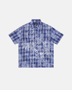 Devil Embroidered Plaid Shirt | Flation Streetwear