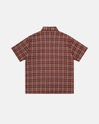 Lettering Embroidery Plaid Shirts | Flation Streetwear