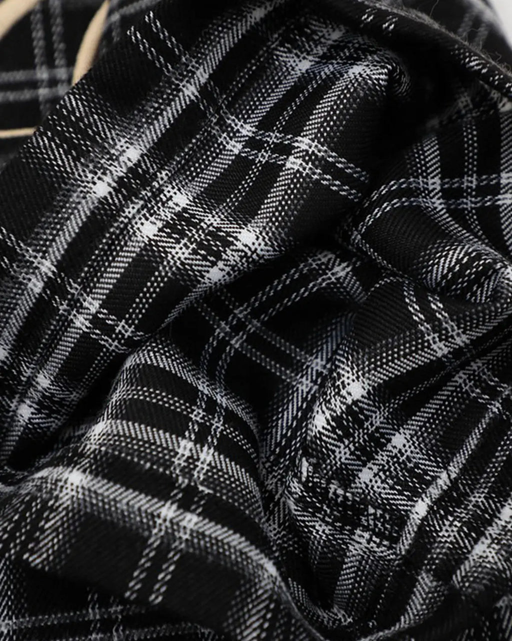 Lettering Embroidery Plaid Shirts | Flation Streetwear