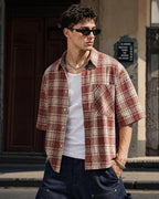 Boxy Fit Plaid Shirts | Flation Streetwear