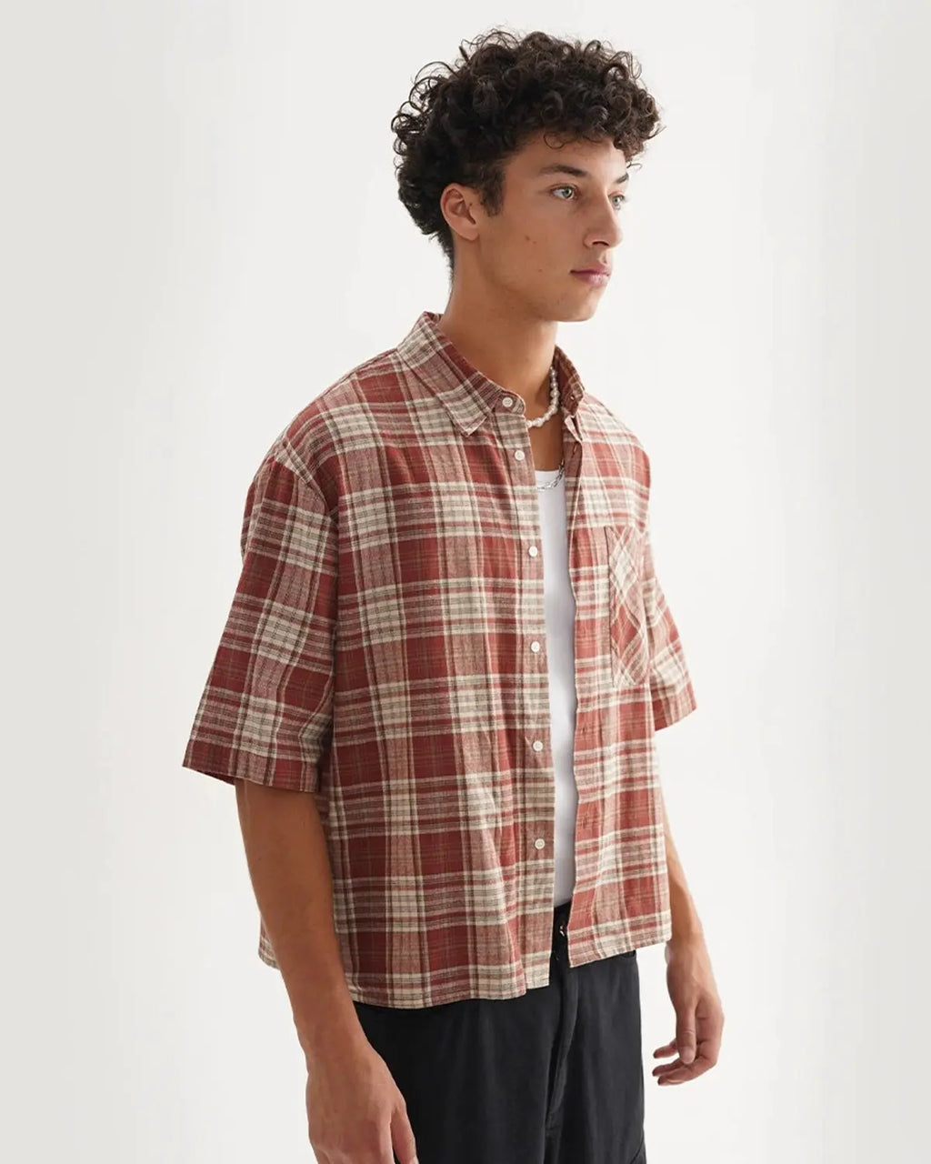 Boxy Fit Plaid Shirts | Flation Streetwear