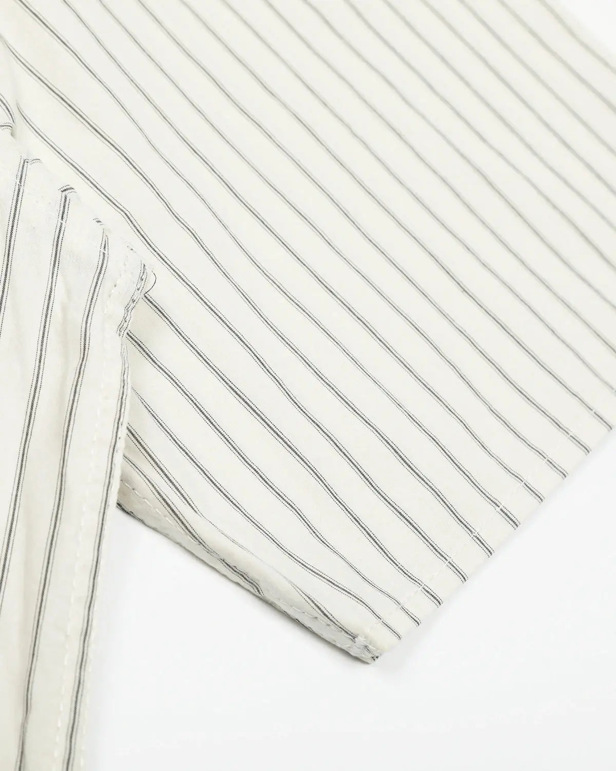 Striped Embroidered Short-Sleeve Shirt | Flation Streetwear