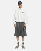 Drawstring Wide-Leg Tailored Shorts | Flation Streetwear