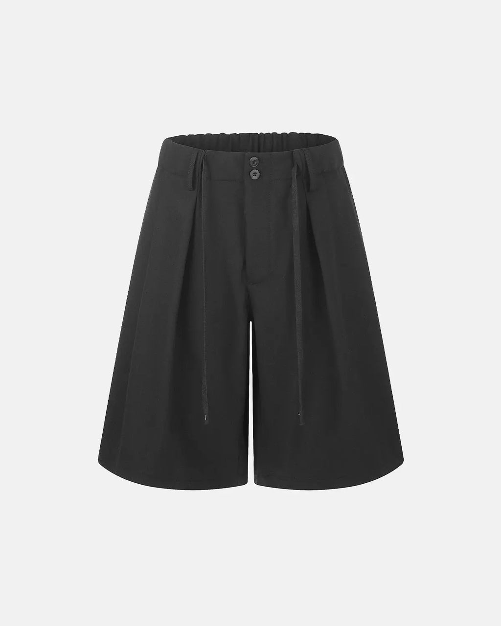 Drawstring Wide-Leg Tailored Shorts | Flation Streetwear