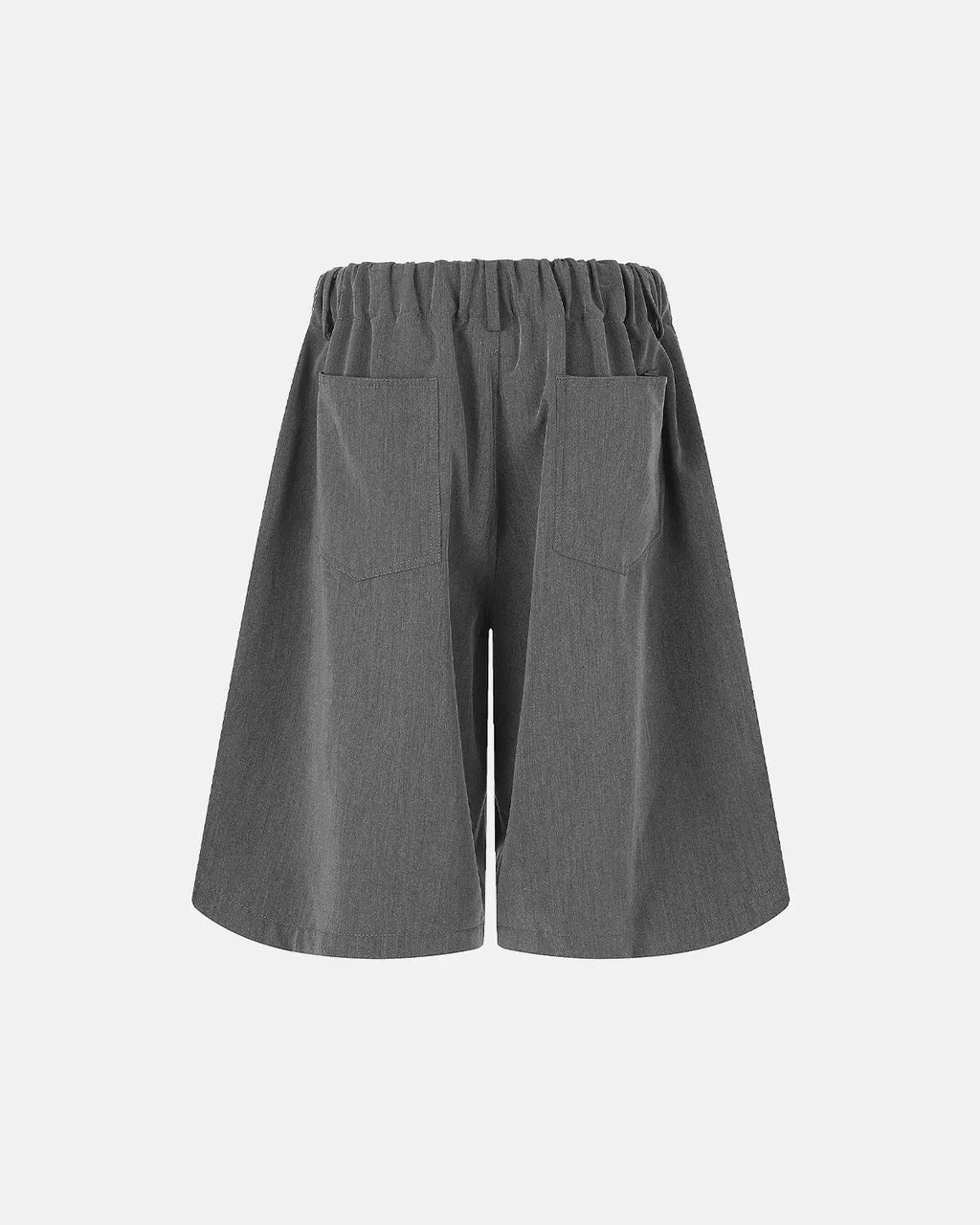 Drawstring Wide-Leg Tailored Shorts | Flation Streetwear