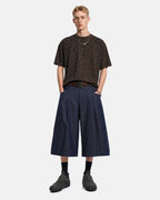 Pleated Wide-Leg Tailored Shorts | Flation Streetwear